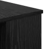  Asztal polcokkal Musta tammi 140 x 50 x 75 cm Faanyag