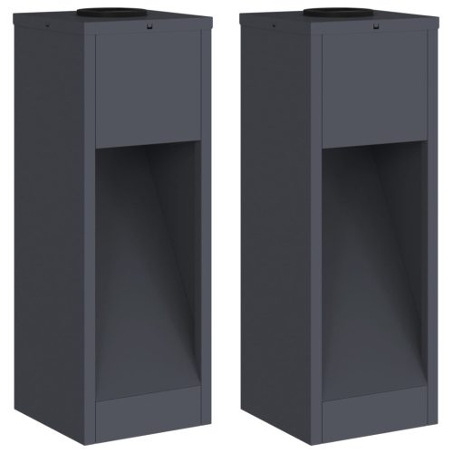  Napelemes LED Útjelző Lámpa 2 pcs Antracit