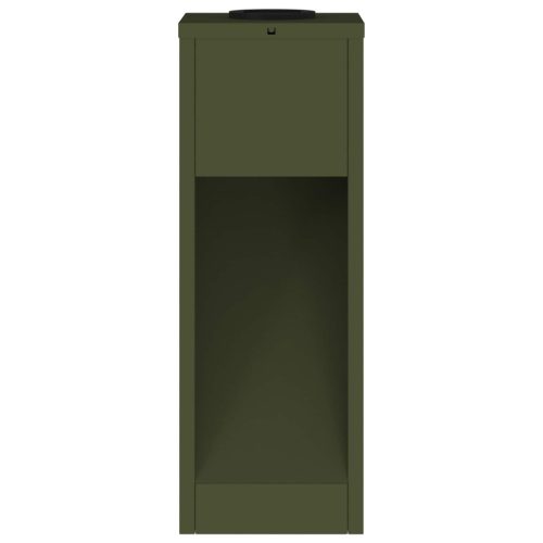  Napelemes LED Útjelző Lámpa 2 pcs Olajzöld