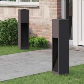    Napelemes LED Útjelző Lámpa 2 pcs Fekete Hidegen hengerelt acél