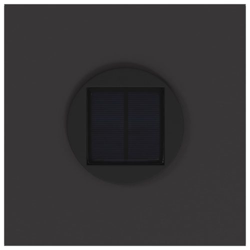  Napelemes LED Útjelző Lámpa 2 pcs Fekete Hidegen hengerelt acél