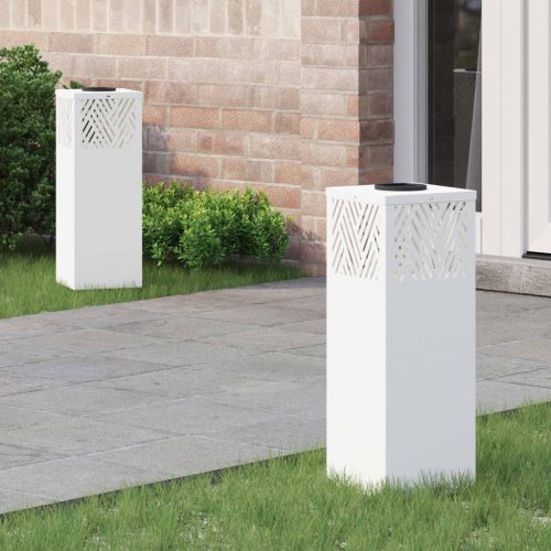  Napelemmel működő LED ösvény világítás Halszálka 2 pcs Fehér