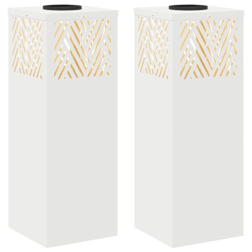  Napelemmel működő LED ösvény világítás Halszálka 2 pcs Fehér