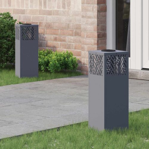  Napelemmel működő LED ösvény világítás Halszálka 2 pcs Antracit