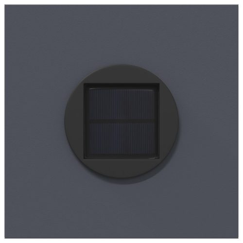  Napelemmel működő LED ösvény világítás Halszálka 2 pcs Antracit