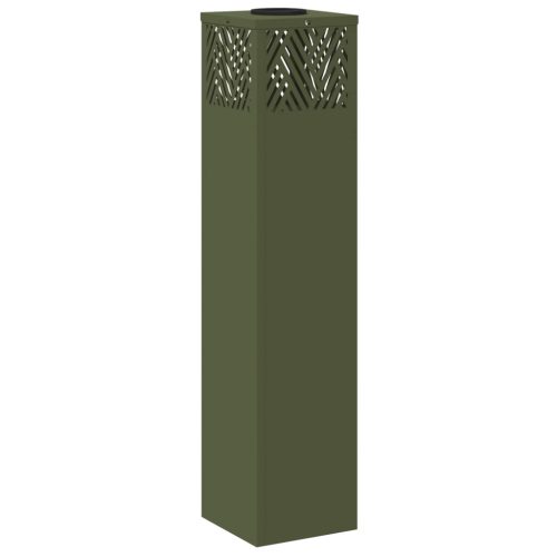  Napelemmel működő LED ösvény világítás Halszálka 2 pcs Olajzöld