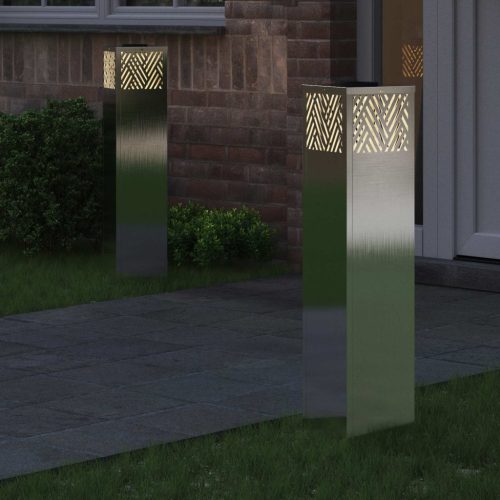  Napelemmel működő LED ösvény világítás 2 pcs Rozsdamentes acél
