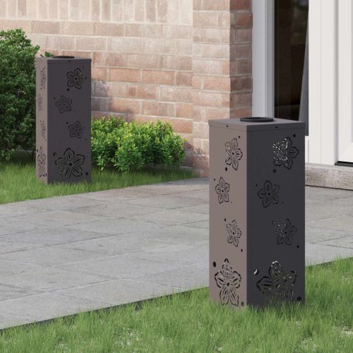  Napelemmel működő LED ösvény világítás 2 pcs Fekete