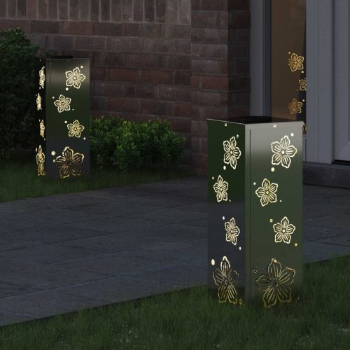  Napelemmel működő LED ösvény világítás 2 pcs Galvanizált