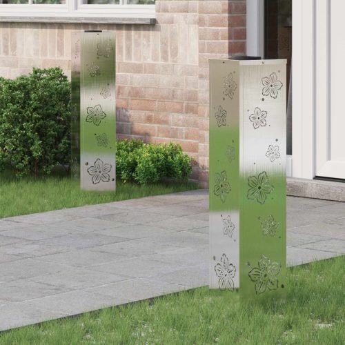  Napelemmel működő LED ösvény világítás 2 pcs Rozsdamentes acél