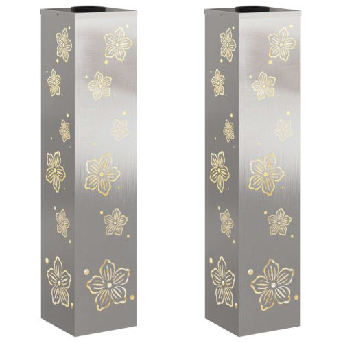  Napelemmel működő LED ösvény világítás 2 pcs Rozsdamentes acél