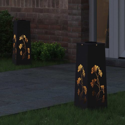  Napelemmel működő LED ösvény világítás 2 pcs Fekete