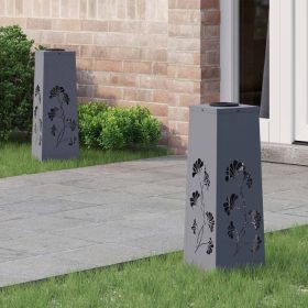    Napelemmel működő LED ösvény világítás 2 pcs Antracit