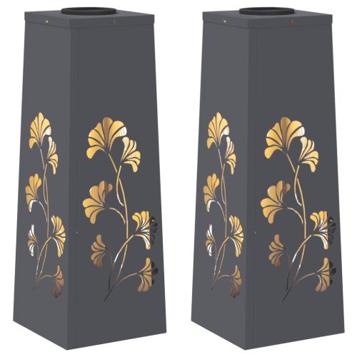  Napelemmel működő LED ösvény világítás 2 pcs Antracit