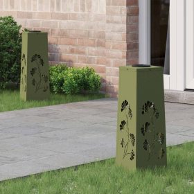    Napelemmel működő LED ösvény világítás 2 pcs Olajzöld