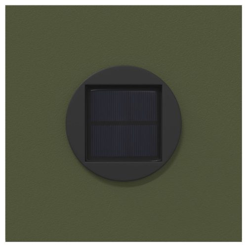  Napelemmel működő LED ösvény világítás 2 pcs Olajzöld