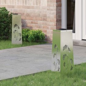    Napelemmel működő LED ösvény világítás 2 pcs Rozsdamentes acél