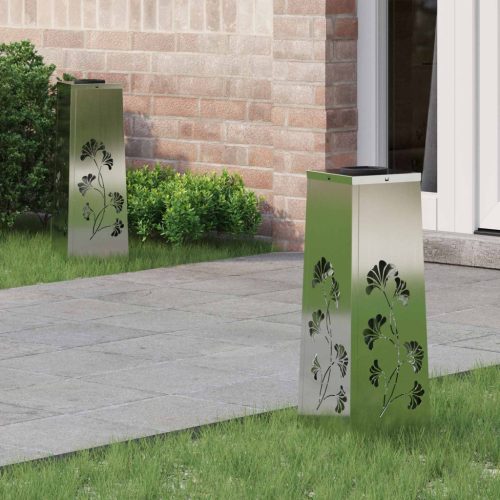  Napelemmel működő LED ösvény világítás 2 pcs Galvanizált