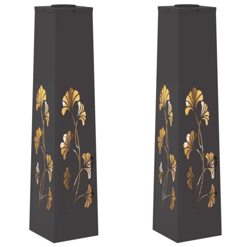  Napelemmel működő LED ösvény világítás 2 pcs Fekete