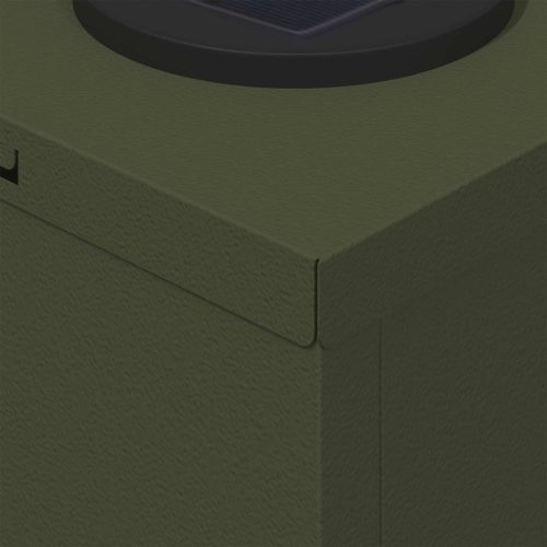  Napelemmel működő LED ösvény világítás 2 pcs Olajzöld