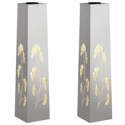  Napelemmel működő LED ösvény világítás 2 pcs Rozsdamentes acél