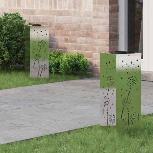  Napelemmel működő LED ösvény világítás 2 pcs Rozsdamentes acél