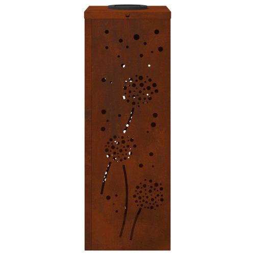  Napelemmel működő LED ösvény világítás 2 pcs Corten Acél