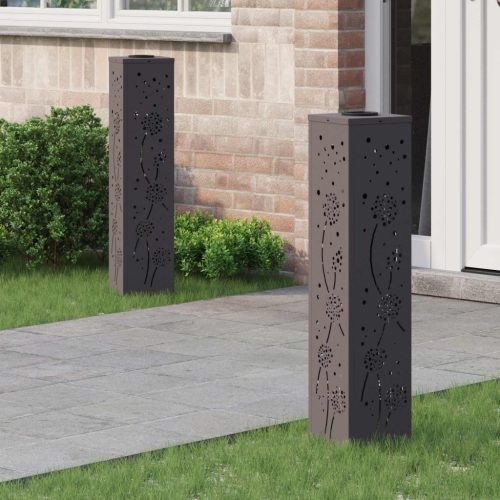  Napelemmel működő LED ösvény világítás 2 pcs Fekete