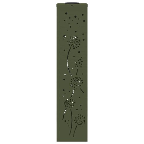  Napelemmel működő LED ösvény világítás 2 pcs Olajzöld