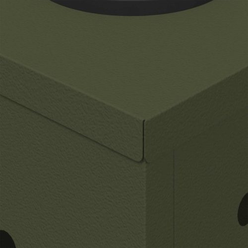  Napelemmel működő LED ösvény világítás 2 pcs Olajzöld