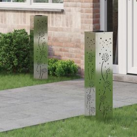    Napelemmel működő LED ösvény világítás 2 pcs Galvanizált