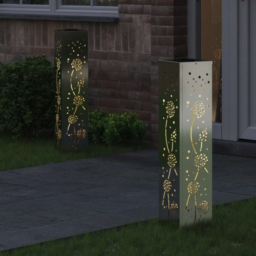  Napelemmel működő LED ösvény világítás 2 pcs Galvanizált