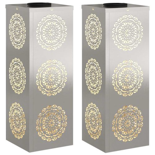  Napelemmel működő LED ösvény világítás 2 pcs Rozsdamentes acél