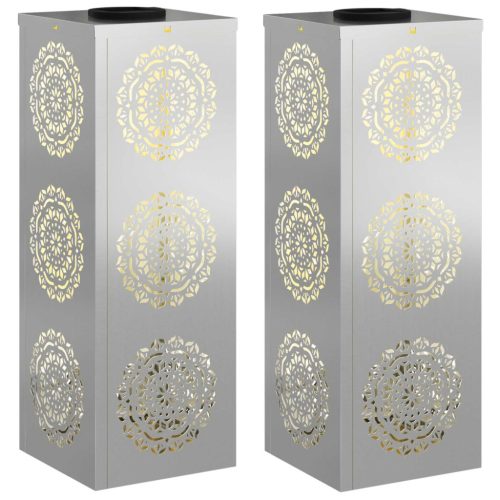  Napelemmel működő LED ösvény világítás 2 pcs Galvanizált