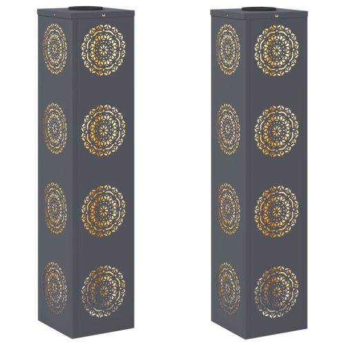  Napelemmel működő LED ösvény világítás 2 pcs Antracit