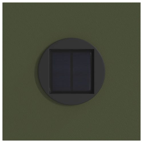  Napelemmel működő LED ösvény világítás 2 pcs Olajzöld
