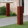  Napelemmel működő LED ösvény világítás 2 pcs Corten Acél
