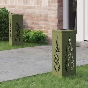    Napelemmel működő LED ösvény világítás 2 pcs Olajzöld