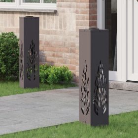  Napelemmel működő LED ösvény világítás 2 pcs Fekete