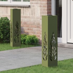    Napelemmel működő LED ösvény világítás 2 pcs Olajzöld