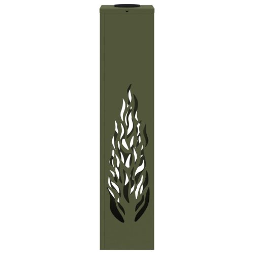  Napelemmel működő LED ösvény világítás 2 pcs Olajzöld