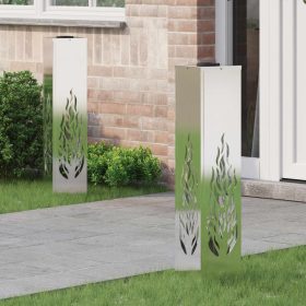    Napelemmel működő LED ösvény világítás 2 pcs Rozsdamentes acél