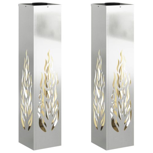  Napelemmel működő LED ösvény világítás 2 pcs Galvanizált