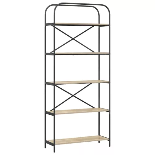  Könyvespolc sonoma tölgy 80 x 30 x 183 cm Faanyag