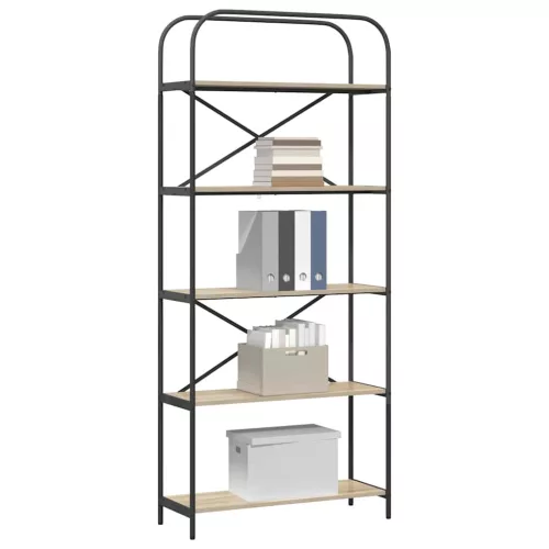  Könyvespolc sonoma tölgy 80 x 30 x 183 cm Faanyag