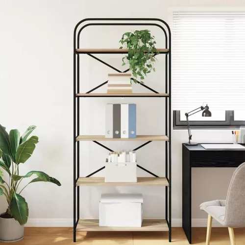  Könyvespolc sonoma tölgy 80 x 30 x 183 cm Faanyag