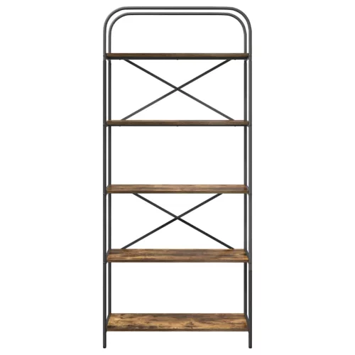  Könyvespolc Füstölt tölgy 80 x 30 x 183 cm Faanyag