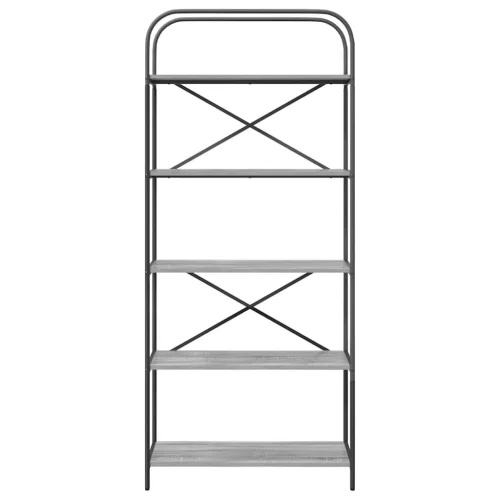  Könyvespolc Szürke sonoma 80 x 30 x 183 cm Faanyag