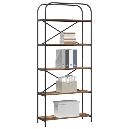  Könyvespolc Régi fa 80 x 30 x 183 cm Faanyag