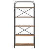  Könyvespolc Régi fa 80 x 30 x 183 cm Faanyag